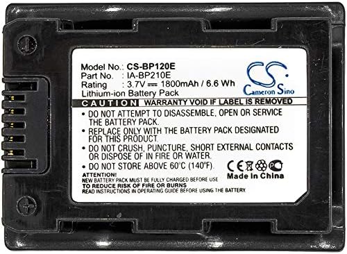 Cameron Sino New Replacement Battery Fit for Samsung F40, F43, F44, H200, H203, H204, H205, H300, H304, H400, H405, HMX-H200, HMX-H200BP, HMX-H203, HMX-H203BN, HMX-H204, HMX-H204BN
