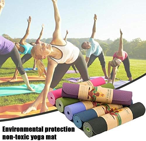 Yihang Yoga Mat-fitness não deslizante ecológico, tapetes de ioga para homens com tiras on-the-go para todos os tipos de