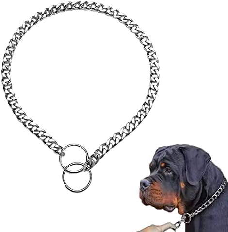 Melhores suprimentos para cães Cola de corrente de cães de ferro - links suaves polidos para treinamento e controle