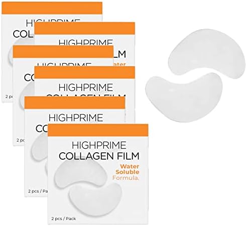 Mqshuhenmy Highprime Collagen Film & Mist Kit, Dermance Korea Highprime Collagen Solúvel Film, filme de colágeno Prime High Prime e Mist, Antienveld Smooths Out Fine Lines e Rije