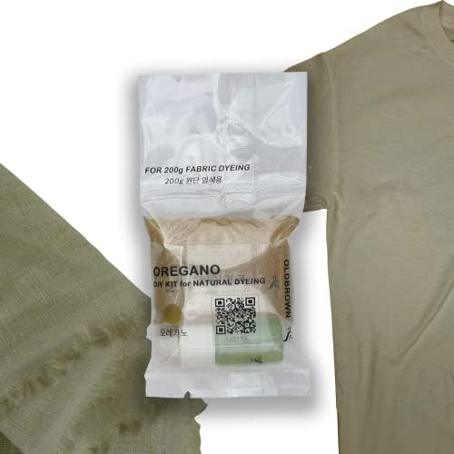 Kit Kit de corante de orégano para tecido, cor cinza da moeda, corante natural, corante de tecido, corante de amarração,