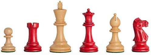A Casa de Staunton, o conjunto de xadrez do Grandmaster - apenas peças - 3,25 rei