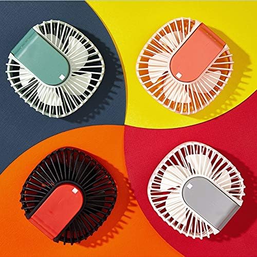 Fãs portáteis de Mini Fan Fan Handheld Springing Head Cabeça USB Fan recarregável com base para a mesa de escritório Yubin1993