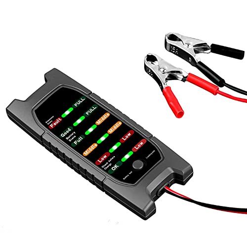 Testador de bateria Tirol 6 Visor de LED12V Capacidade de carregamento da bateria Verificando o Testador de Alternador Automotivo