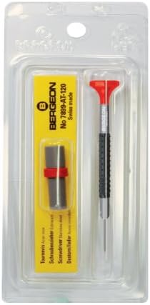 Bergeon 55-682 6899-AT-080 ERGONON elevador de aço inoxidável Ergonomia de 0,80 mm com lâminas sobressalentes kit de reparo de relógios