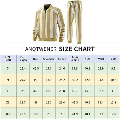 Anotwener Men's Casual Tracksuits de manga longa Compolpe de zíper de moletom com moletom de corrida de moletom