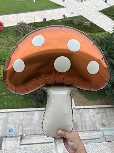 3pcs 31 '' Balões de cogumelos marrons. Decoração de cogumelos- Alice no País das Maravilhas Decoração de Parques temáticos, fornecedor