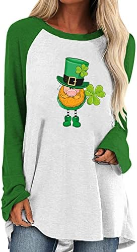 Yubnlvae St Patrick's Day Sweworkshirts for Women Women Solid Cor Ui