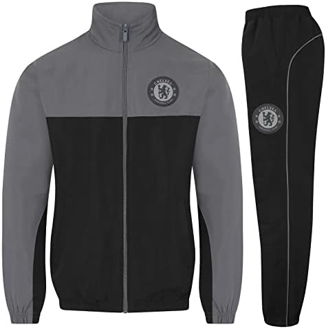 Chelsea FC Official Soccer Gift Jacket & Pants Tracksuit Set