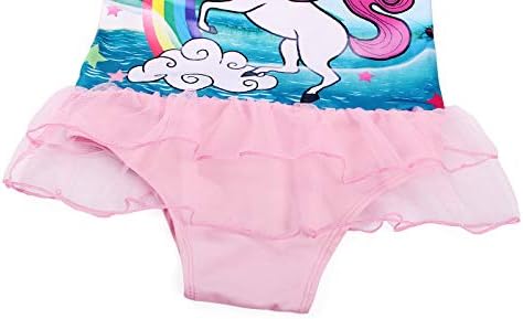 Cotrio Rainbow Unicorn Swimsuit Girls Meninas de banheiro de uma peça Tanwwear Tankini Tankini Tankin