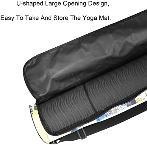 Saco de transportador de tapete de ioga de dois salmões com alça de ombro de ioga bolsa de ginástica Bolsa de praia