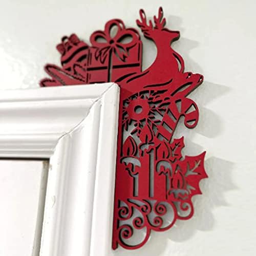 Ornamento ganchos de artesanato de porta decoração de férias de férias de férias de canto da canto da canto do ornamento de bola de miçanga rosa