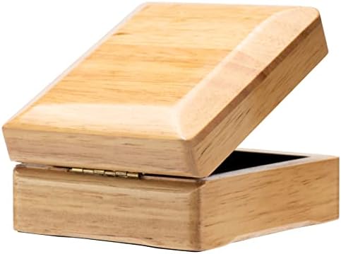 Coloque de madeira de madeira de madeira maciça Colar pingente caixa de joias de joias de armazenamento de jóias exposição para casamento