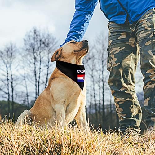 Croácia bandeira croata Bandana Bandana Bandanas Bibs triangulares Triangular Acessórios de lenéfias Decoração