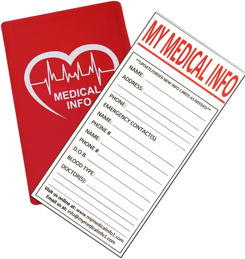 Meu arquivo de emergência de informações médicas de informações pessoais para respondedores de saúde