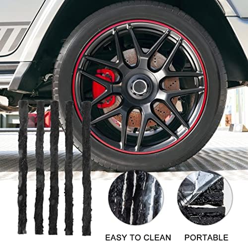 VICASKY CAR TOOL STANGENS SUPLETES DE VIDRO DE 10PCS REPARO DE TONOS PUNHO DE CURTO DO TUNO PULHO DE TOLOS DE AUTOMENTE Vulcanização Ferramentas de Reparação de Pneus Seleamento para Auto Veículo Acessórios para Caminhões de Carro Ferramentas de Carro