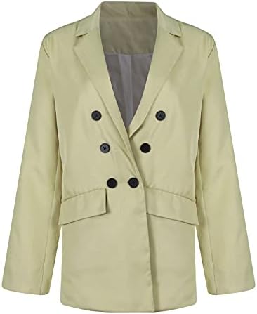 Botões de colarinho de lapela da primavera feminina 2023 Jackets blazer para mulheres casuais de negócios