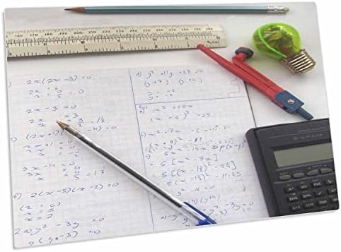 3drose Math Photography - Calculadora de equações de matemática -. - Tapetes de local para baixo da almofada