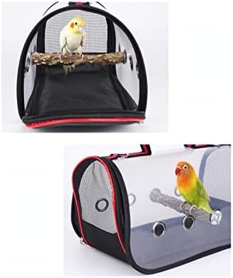 Portátil transportador de pássaros, gaiola de viagem de pássaros, papagaio portátil de transportador de pássaro portátil