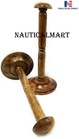 Marca de capacete de madeira da marca de madeira redonda da marca de madeira medieval náutica-Mart