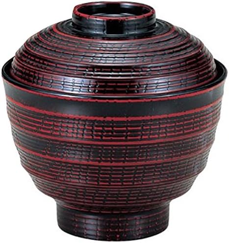 福井 クラフト Raku Rochro Eye Bowl, Akebono, サイズ: φ10.3 × H10.2cm, vermelho