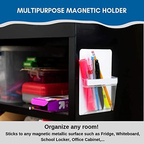 Yes4Quality Magnetic Pen Porta para geladeira com forte traseiro magnético - suporte de marcador de apagamento seco ideal para quadro