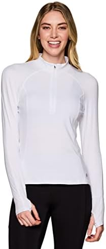 Avalanche Women's Crewneck SPF Tee de manga comprida camisa de sol com UPF 50 Proteção