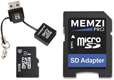 MEMZI PRO 32GB CLASS 10 90MB/S MICRO SDHC CARTÃO DE MEMÓRIA COM ADAPTADOR SD E MICRO USB LEITOR PARA OUKITEL K SERIE