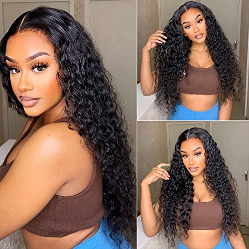 13x4 Deep Wave Lace Front Wigs Humanos Cabelo Humano PRECHUDE LACE PARAVA FRONTAL CABE