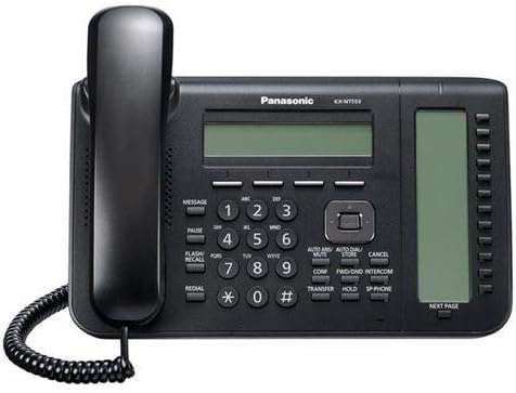 Telefone IP da Panasonic - com fio/sem fio - Montável de parede KX -NT553
