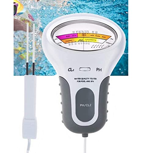 LoAzyanc ph testador de pH medidor de pH portador de piscina spa testador de água multifuncional medidor de água plástico medidor