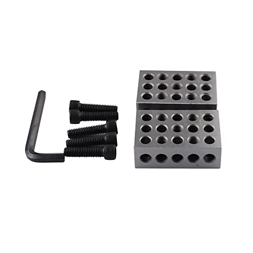 Wisepick 1-2-3 Ultra Precision Parallel Blocks Set 23 Buracos Kit de ferramentas de bloco de bitola de ferro