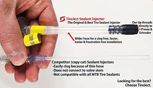 Injetor do selante de pneu - selante - Selante injetor Aplicador de seringa Presta e Schrader Compatível - instalação de selante de