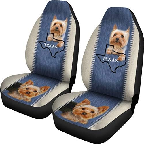 Pawlice Yorkshire Terrier Print Car Seat Covertx State