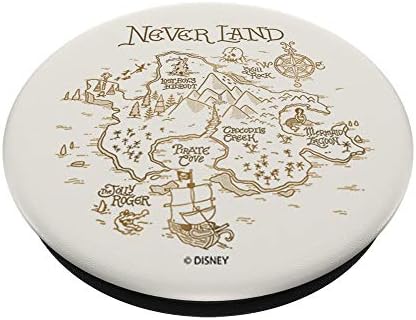 Disney Peter Pan Never Land Map and Compass Popsockets PopGrip: Swappable Grip para telefones e tablets