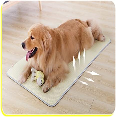 TJLSS Summer Dog Pad Grande Rattan Cool Bed Bed Cão lavável Dog Dog Kennel Pad almofada de animais de estimação macio para animais de estimação Acessórios
