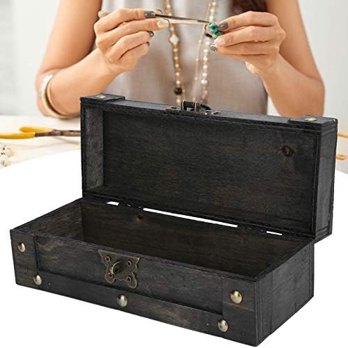 Caixa de armazenamento vintage BRRNOO, ornamentos de jóias de estilo antigo organizador de tesouro retrô decorativo jóias