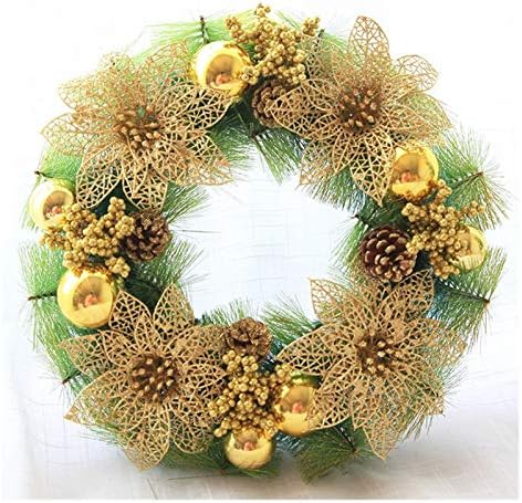 Enfeites de natal lareira escada de parede frontal wreath wreath 30 cm de pinheiro decoração de decoração de decoração de parede