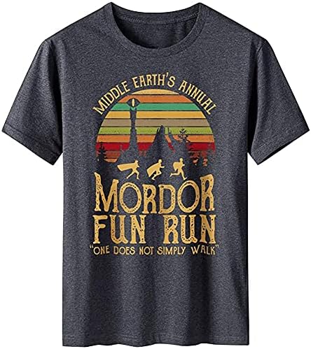 Eastry Middle Earth Earth Mordor Fun Run One não simplesmente caminha para homens para homens