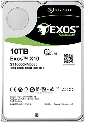 SEAGATE EXOS X10 10TB SATA 6GB/S 256MB CACHE ENTROPRISE DUSTO HARD 3,5