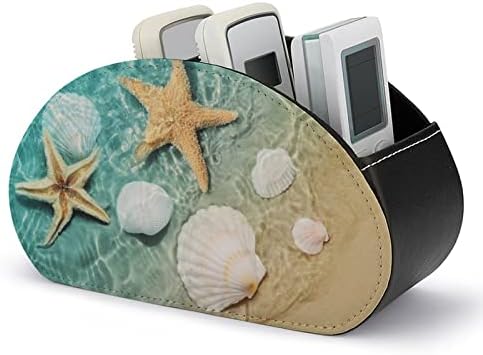 Starfish e Seashell On The Beach TV Remote Control Holder Storage Organizer