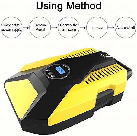 Twdyc Digital Display Car Car Bomba Inflável de Carro Auto Compressor de Air Compressor Veículo Bomba Inflato de Pneus
