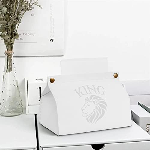 Rei da Jungle Lion Tissue Caixa de lenço de lençol de papel Organizer Paper Dispenser Bag para guardana