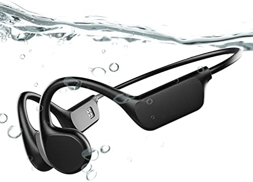 Fones de ouvido de condução óssea do GOGAILEN, fones de ouvido de natação à prova d'água IPX8 embutidos de 32 GB de MP3 Bluetooth
