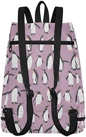 Bolsa de mochila de pinguim de pinguim de pinguim para homens para homens esportes de ginástica com compartimentos molhados e seco
