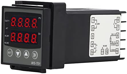 Controlador de temperatura PID, ABS Habitação Medidor de controle de temperatura DC 24V Modo de saída Modo 4 Sinais de entrada para alimentos para impressão