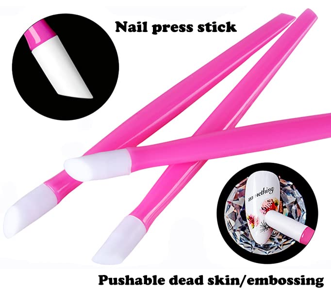 Akoak 10pcs Manicure Stick Press Press