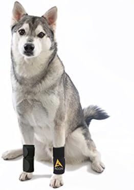 Agon® Par de cão cão canino da perna dianteira Pata de compressão de pata com proteções Feridas Cura e evita lesões