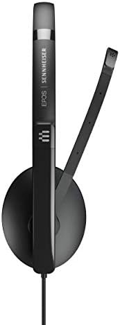 Epos | Sennheiser Adapt 135 II - fone de ouvido com fio e unilateral com conector de 3,5 mm para dispositivos móveis - som superior - Switch de Limitador de ruído aprimorado - Black