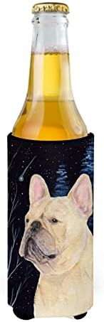 Tesouros de Caroline SS8441MUK Starry Night Night French Bulldog Ultra Hugger para latas finas, lata de manga mais refrigerada